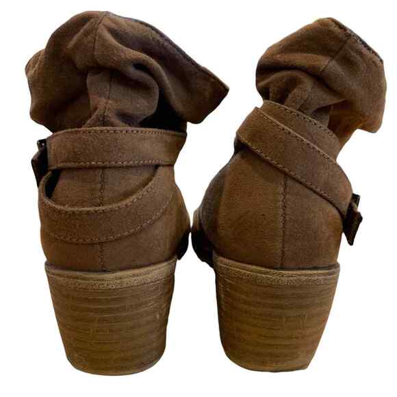 American eagle slouch shoes ankle booties size 8 brown 2” heel - Picture 5 of 9